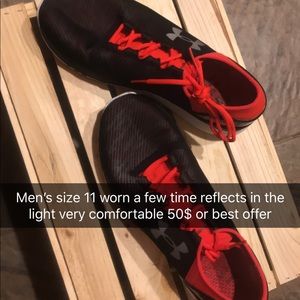 Under armor shoes good condition worn a few times
